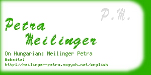 petra meilinger business card